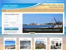 Tablet Screenshot of coast-properties.co.uk
